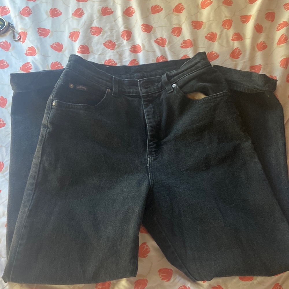 Black vintage mom jeans